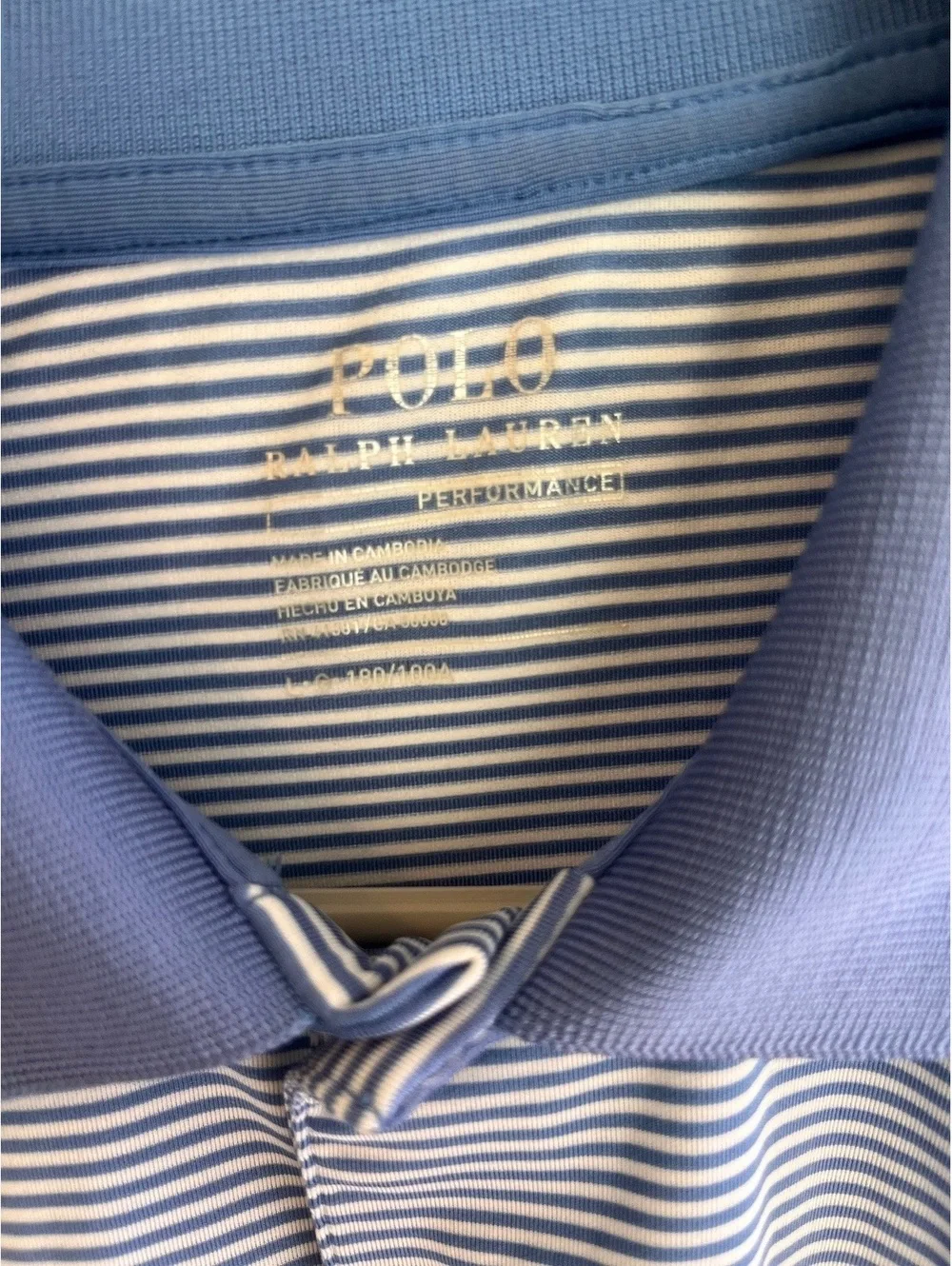 Ralph Lauren Performance Polo Size Large Golf Lightweight